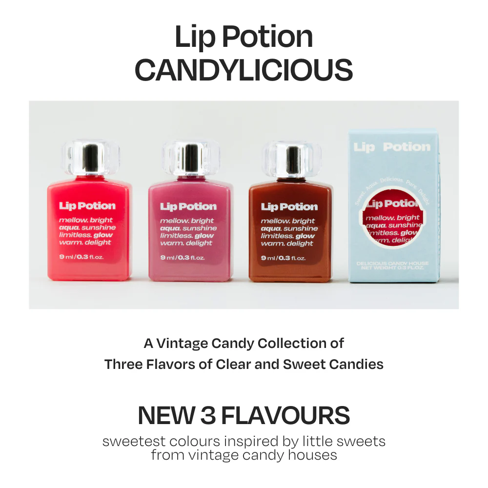 Lip Potion Aqua Glow, Candylicious Series - 3 Colours (9ml) - Image 6