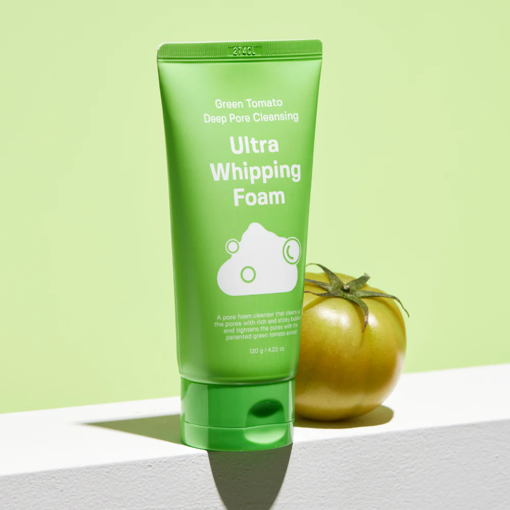 Green Tomato Deep Pore Cleansing Ultra Whipping Foam (120g) - Image 3